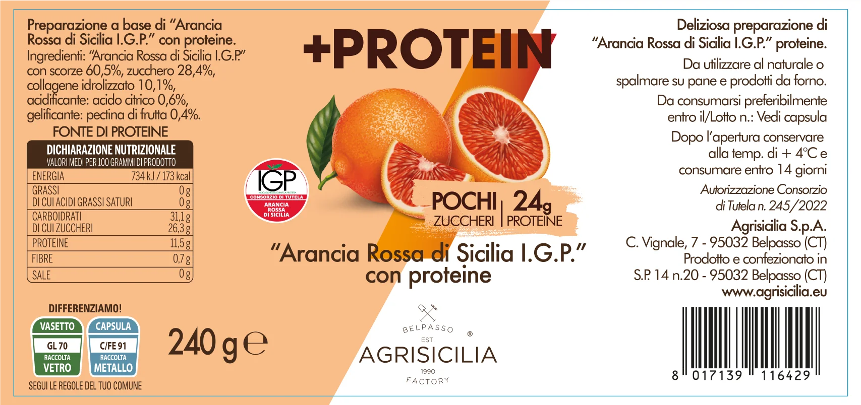 Arancia Rossa Protein