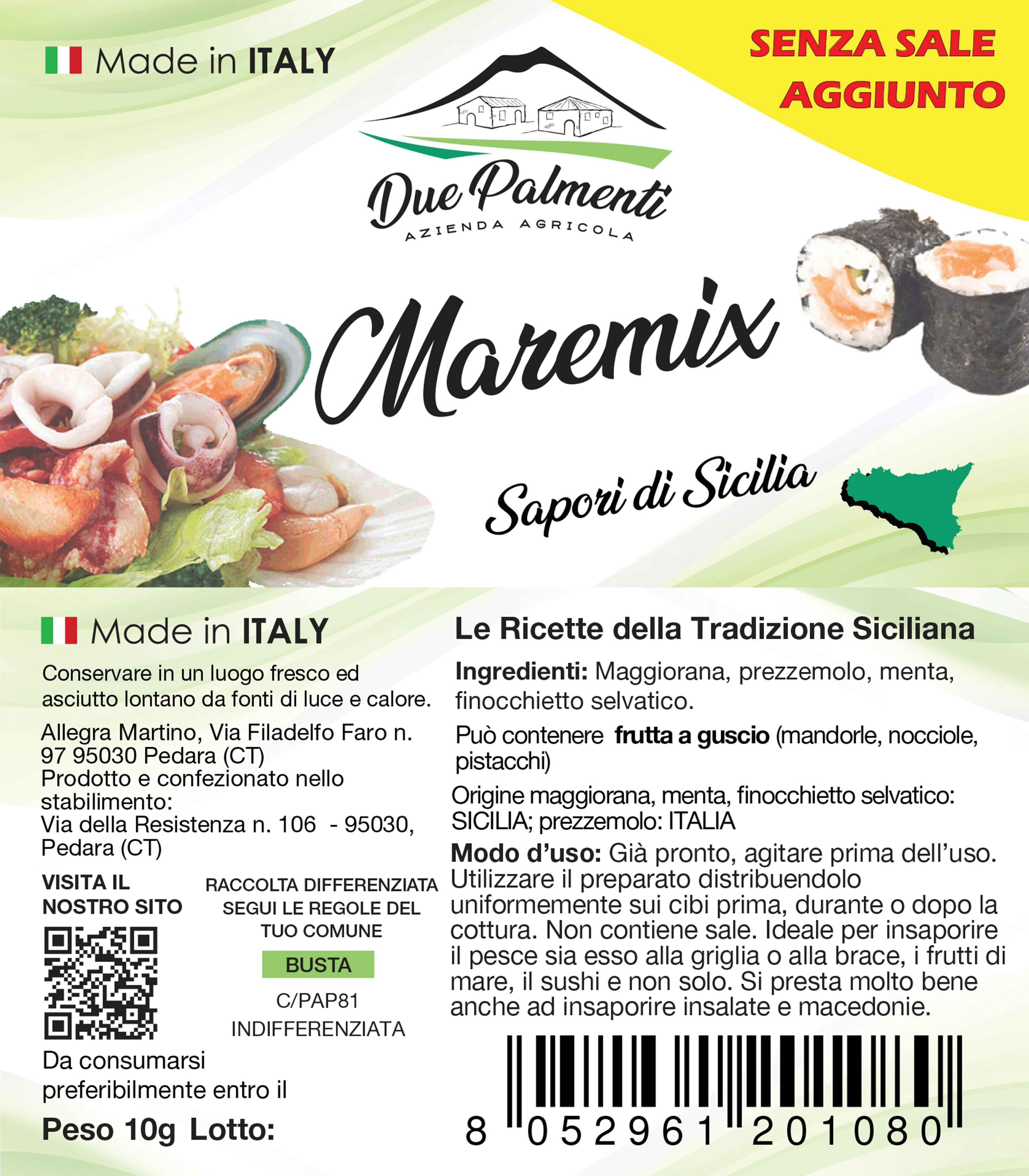 Etichette Maremix Due Palmenti Agrisicilia