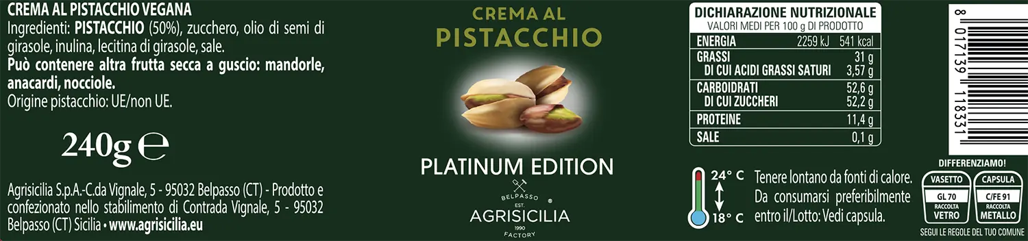 Crema Al Pistacchio 50 Agrisicilia 1