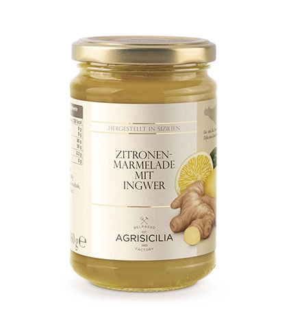 Zitronen Marmelade Mit Ingwer 360G Agrisicilia
