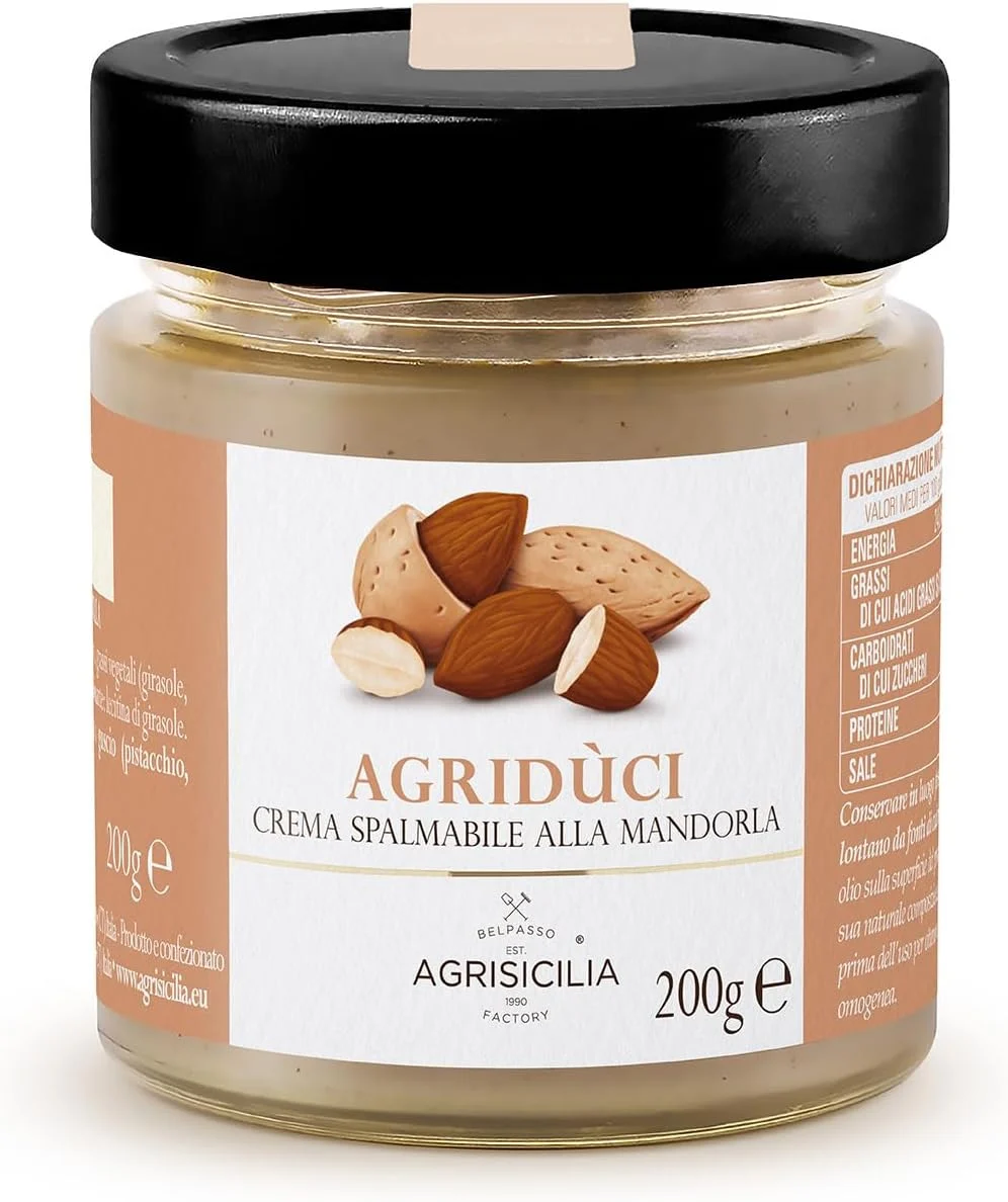Crema spalmabile alle mandorle Agridùci – crema spalmabile alle mandorle